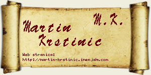 Martin Krstinić vizit kartica